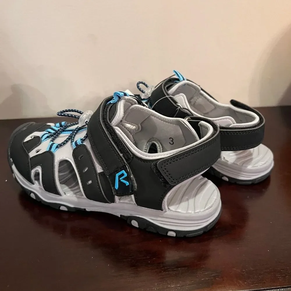 Boys Sports Sandals Summer  Hook And Loop Outdoor Soft Sandals Durable Rubber